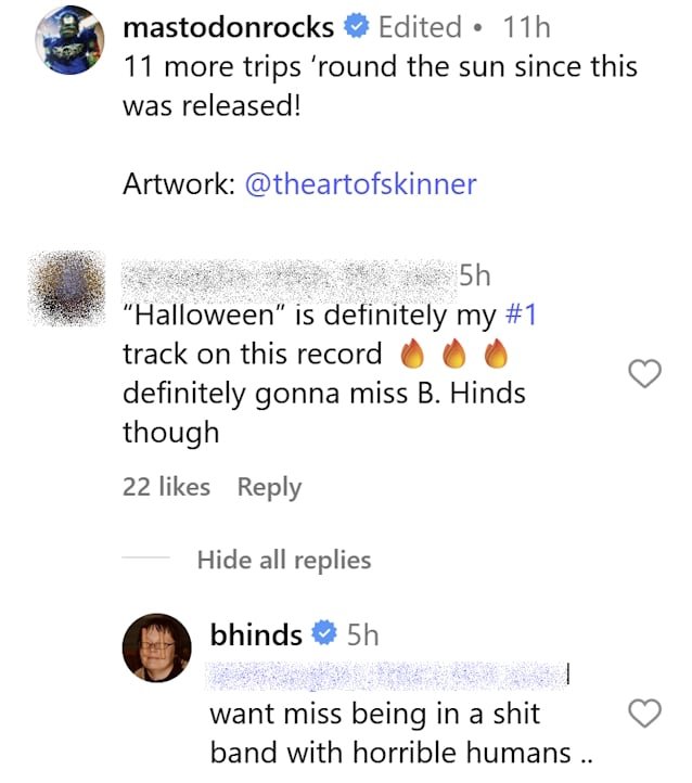 Ex-MASTODON Guitarist BRENT HINDS Blasts His Former Bandmates As A 'S***' Group 'With Horrible Humans'