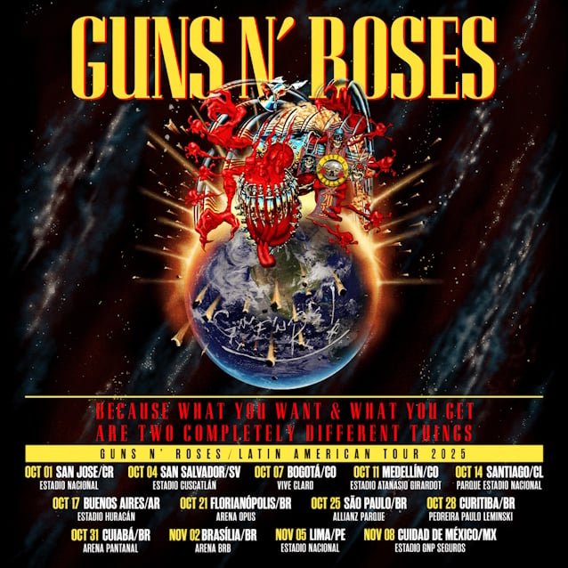 GUNS N' ROSES Announce Fall 2025 Tour Dates