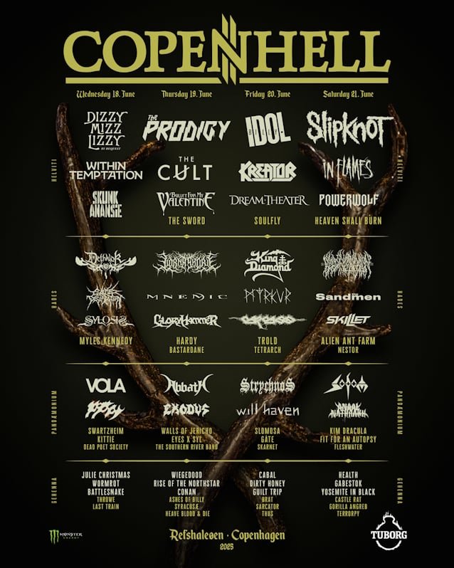 See EXODUS Perform At 2025 Edition Of Denmark's COPENHELL Festival
