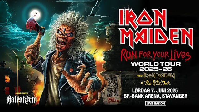 See IRON MAIDEN's Entire Concert In Stavanger, Norway As Part Of 2025 'Run For Your Lives' Tour