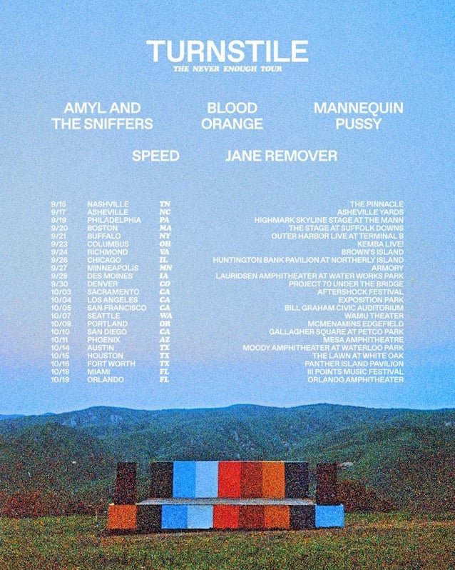 TURNSTILE Announces 'Never Enough' Fall 2025 U.S. Tour
