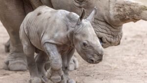 California Wildlife Refuge Names White Rhino Calf After Ozzy Osbourne