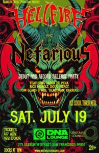 See Live Debut Of Thrash Supergroup NEFARIOUS Feat. Former And Current Members Of EXODUS, DEATH ANGEL, HIRAX And HEATHEN