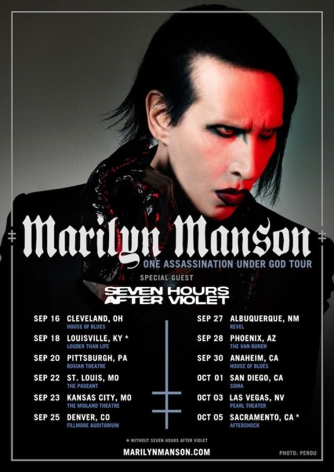 Seven Hours After Violet to Support Marilyn Manson's U.S. Tour This Fall
