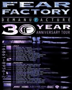 Watch: FEAR FACTORY Kicks Off 'Demanufacture' 30th-Anniversary European Tour In Essen, Germany