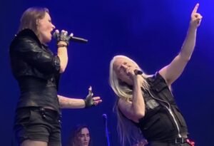 Watch: NIGHTWISH's FLOOR JANSEN Reunites With MARKO HIETALA For Two Songs At Finland's KUOPIOROCK Festival