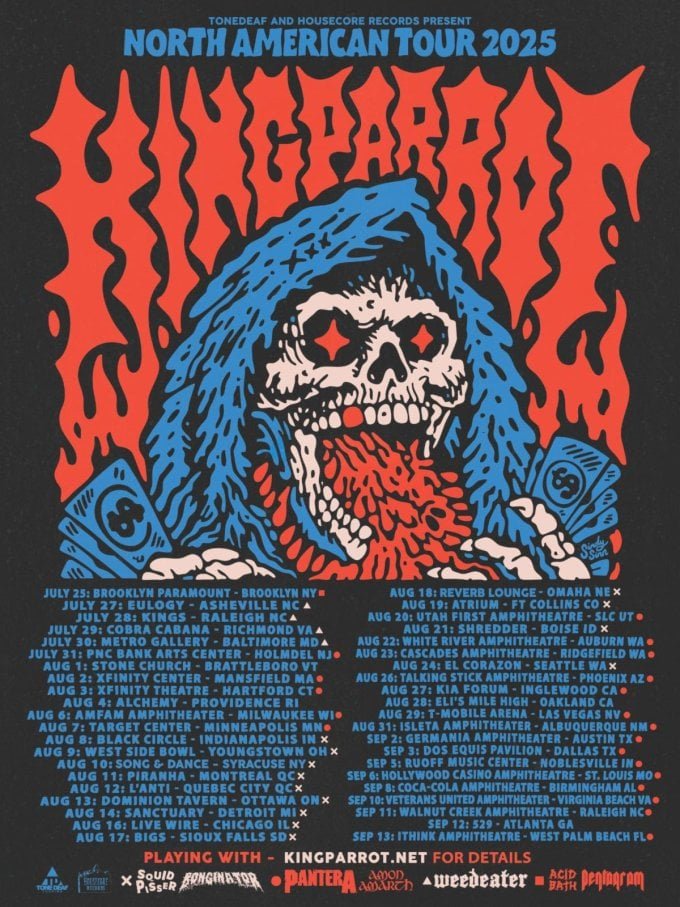 King Parrot Announce a Huge North American Tour This Summer