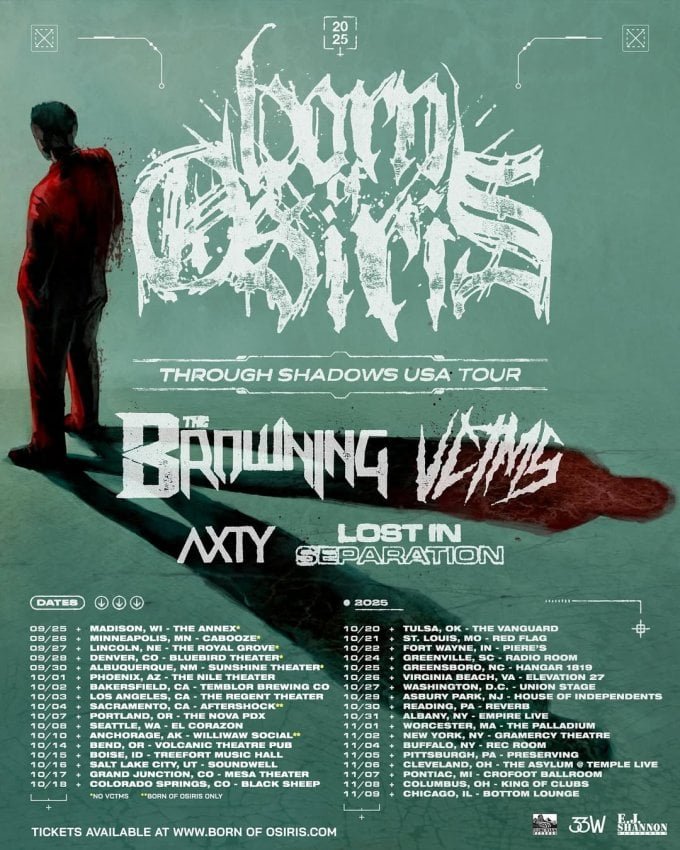 Born Of Osiris Tap Kill The Lights Guitarist Travis Montgomery for Upcoming Tour Dates