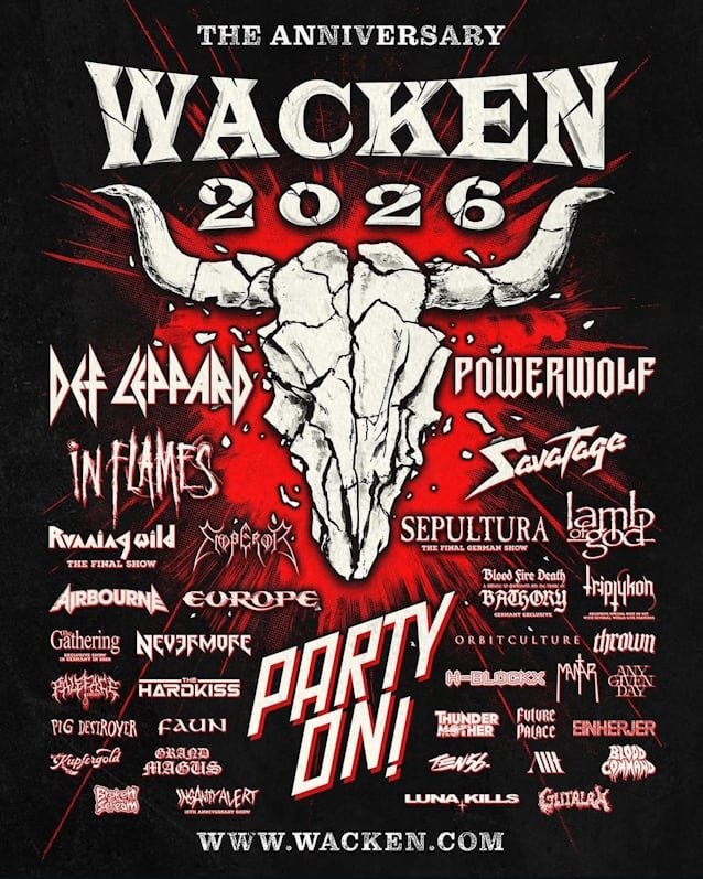 WACKEN OPEN AIR 2026: DEF LEPPARD, IN FLAMES, POWERWOLF, SAVATAGE And NEVERMORE Among First Announced Artists