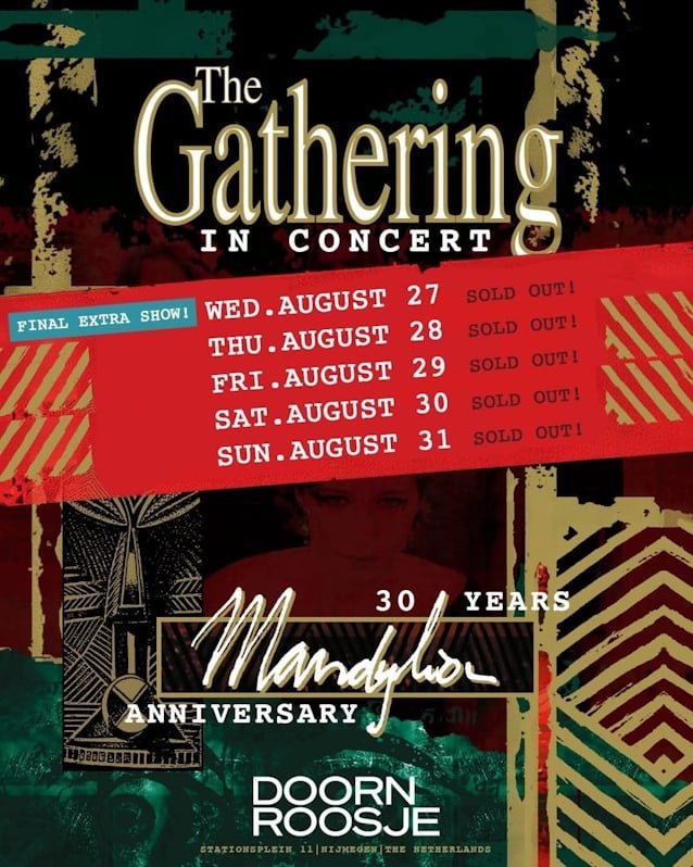 Watch: THE GATHERING Celebrates 30th Anniversary Of 'Mandylion' In Nijmegen, The Netherlands