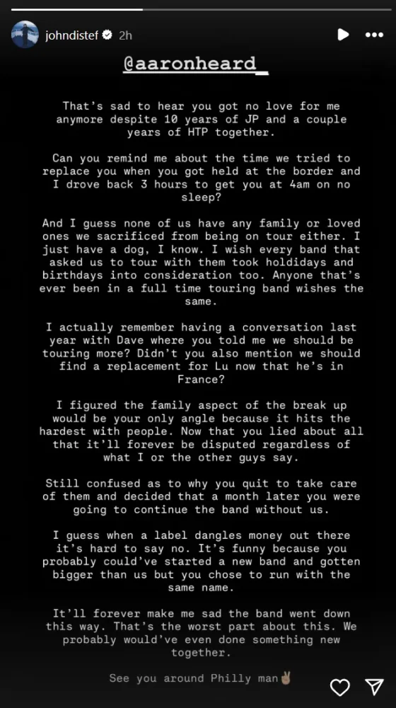 The Drama Continues as Aaron Heard Unveils Je$us Piece, Former Bandmates Respond