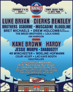 Extra Innings Festival Announces Lineup: Tempe AZ, Feb. 27 and February 28, 2026