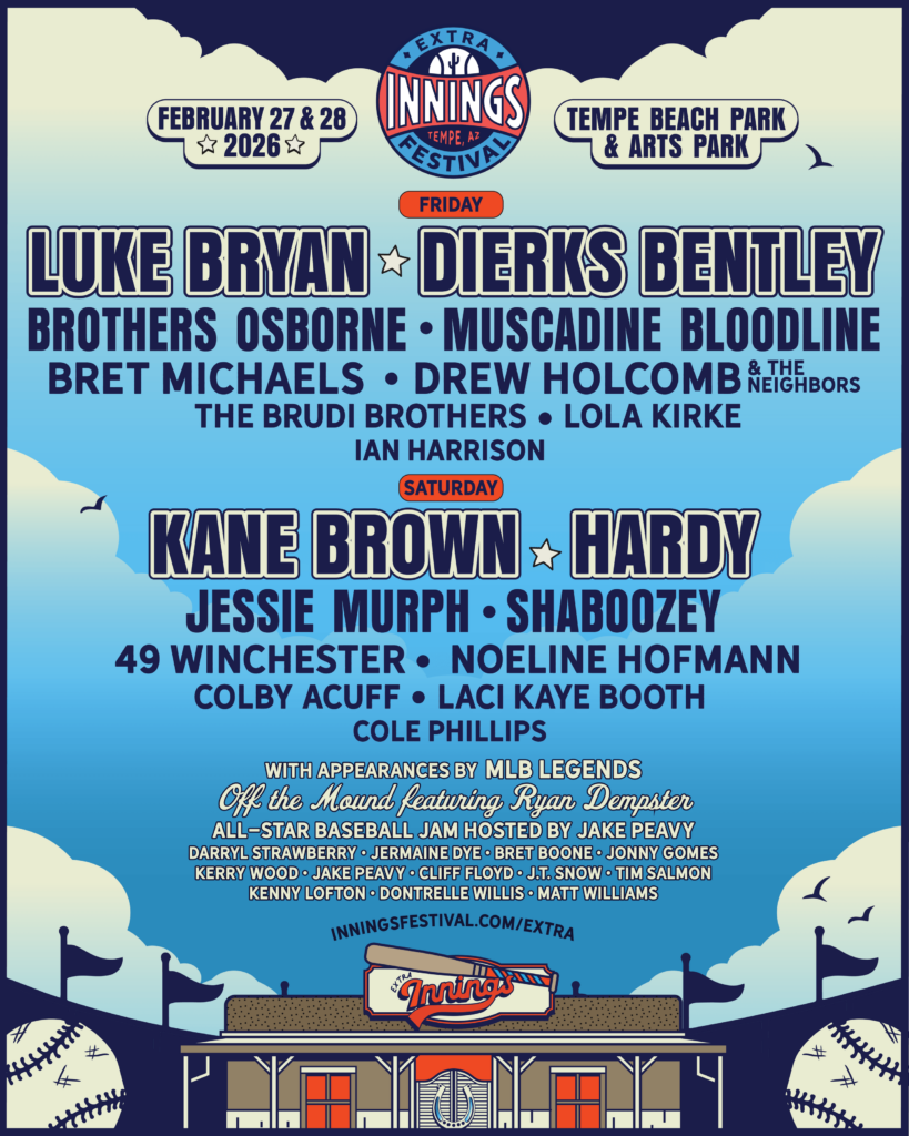 Extra Innings Festival Announces Lineup: Tempe AZ, Feb. 27 and February 28, 2026